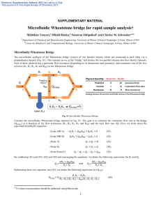 Microfluidic Wheatstone bridge for rapid sample analysis†