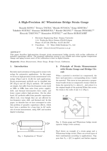 A High-Precision AC Wheatstone Bridge Strain Gauge