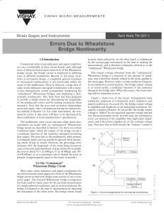 Errors Due to Wheatstone Bridge Nonlinearity - U