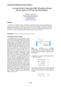 Accurate Model of Saturated AMR Wheatstone Bridge