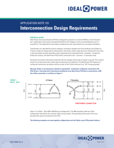 Interconnection Design Requirements