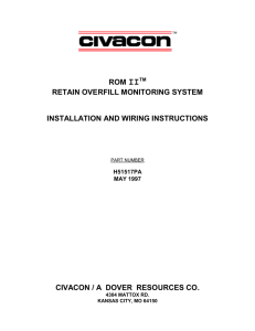 3202 ROM II Onboard Monitor Installation Maintenance Manual