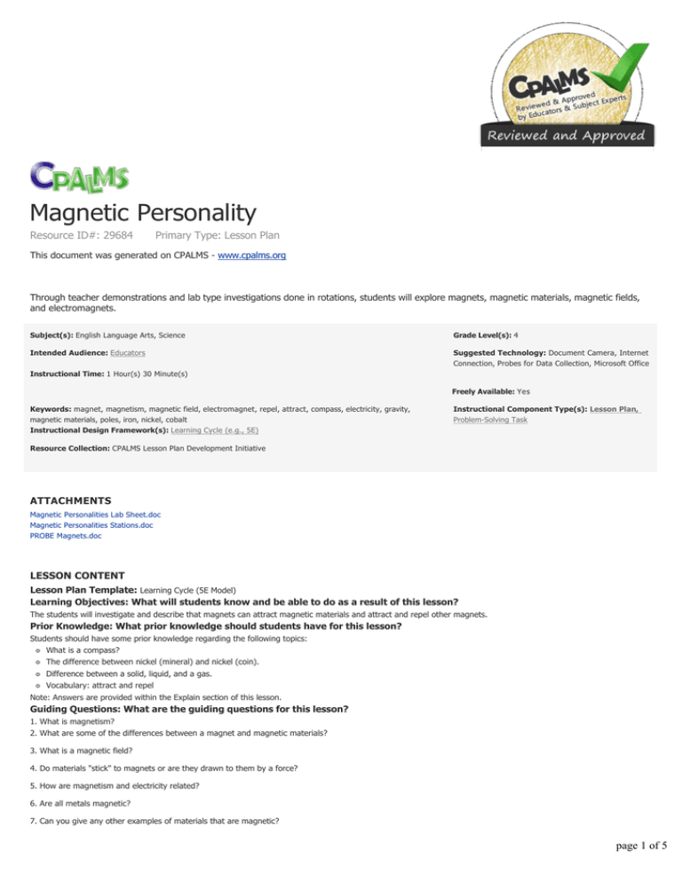 Magnetic Personality