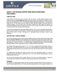 UNITILE ® USF 800 EDGE SUPPORT RIGID GRID SYSTEM (ESRG