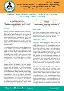 Variable Voltage Modular Multilevel DC/DC Converter