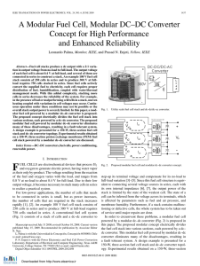 A Modular Fuel Cell, Modular DC–DC Converter Concept for High