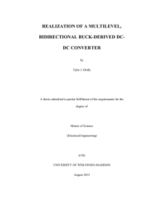 REALIZATION OF A MULTILEVEL, BIDIRECTIONAL BUCK