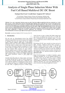 Analysis of Single phase induction motor with Fuel Cell Based