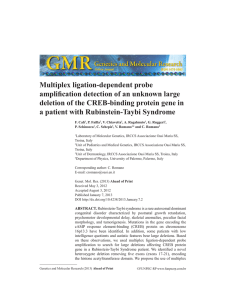 Multiplex ligation-dependent probe amplification detection of an