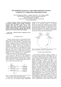 The Oscillating Torque On A Three