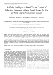 Artificial Intelligence Based Vector Control of Induction Generator