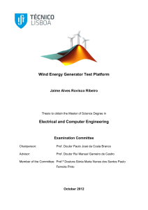 Wind Energy Generator Test Platform Electrical and Computer