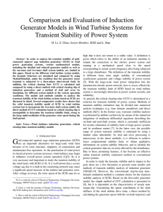 Comparison and Evaluation of Induction Generator Models in Wind