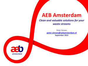 AEB Amsterdam Clean and valuable solutions for your waste