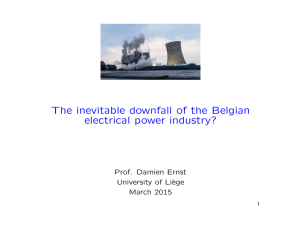 The inevitable downfall of the Belgian electrical power