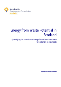 Energy from Waste Potential in Scotland