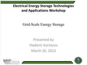 Electrical Energy Storage Technologies and Applications Workshop