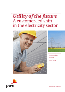 Utility of the future A customer-led shift in the electricity sector