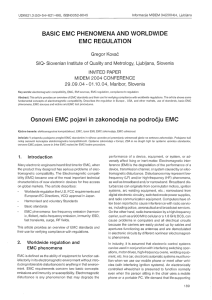 BASIC EMC PHENOMENA AND WORLDWIDE EMC