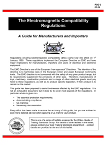 Electromagnetic Compatibility Regulations - Tor-faen