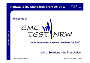Railway-EMC-Standards prEN 50121-X