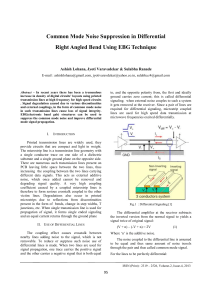 Common Mode Noise Suppression in Differential Right