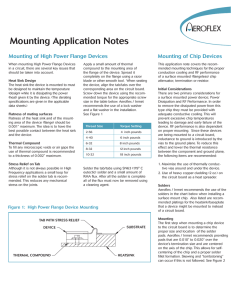Mounting Application Notes
