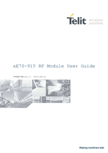 xE70-915 RF Module User Guide
