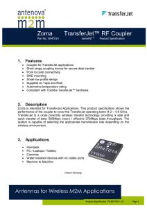 Zoma TransferJet™ RF Coupler