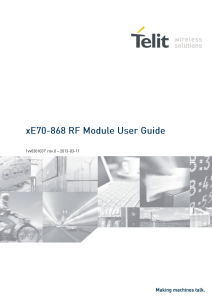 xE70-868 RF Module User Guide