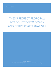 Thesis Project proposal - Penn State Engineering