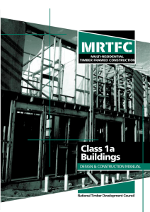 Design and construction manual class 1a buildings