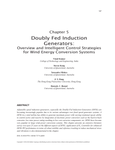 Doubly Fed Induction Generators: