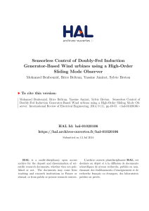 Sensorless Control of Doubly-Fed Induction Generator