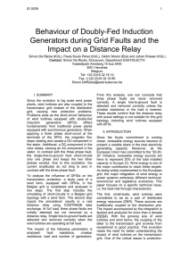 Behaviour of Doubly-Fed Induction Generators during Grid Faults