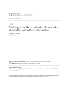 Modeling of Doubly Fed Induction Generators for Distribution