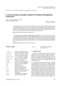 A Novel Current Controller Scheme for Doubly Fed Induction