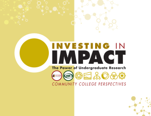 Investing in Impact - Council on Undergraduate Research