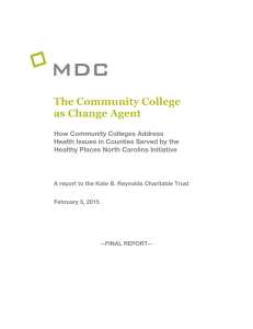 The Community College as Change Agent