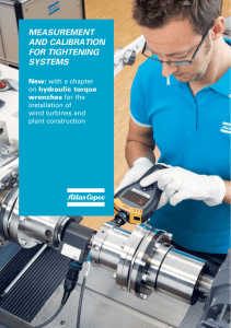 measurement and calibration for tightening systems