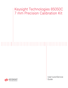 Keysight Technologies 85050C 7 mm Precision Calibration Kit