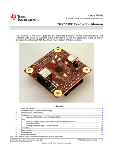 TPS65982 EVM User`s Guide (Rev. C)