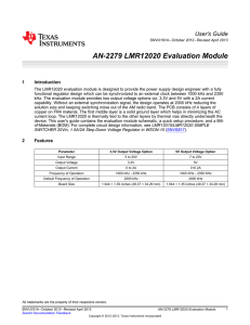 AN-2279 LMR12020 Evaluation Module (Rev. A)