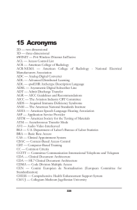 15 Acronyms