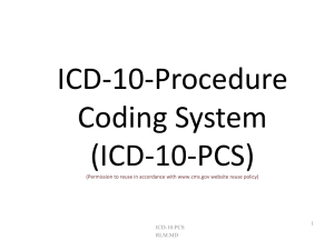 CMS ICD-10-PCS