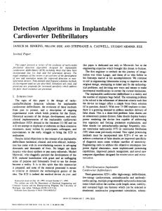 Detection Algorithms in Implantable Cardioverter