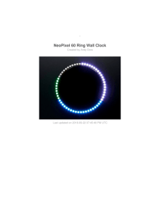 NeoPixel 60 Ring Wall Clock