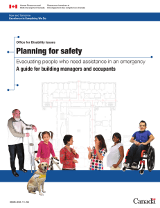 Planning for safety - Employment and Social Development Canada