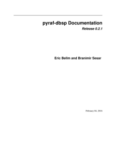 pyraf-dbsp Documentation
