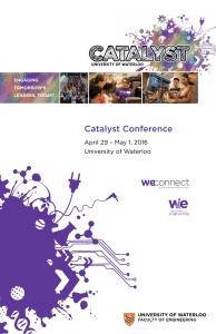 Catalyst Conference - University of Waterloo